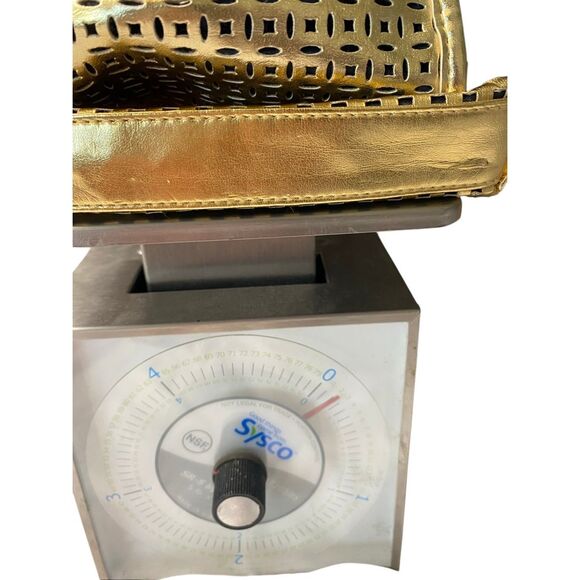 Estée Lauder Womens Beauty Cosmetic Makeup Travel Bag Gold Metallic Lot Of 2 - Picture 10 of 10